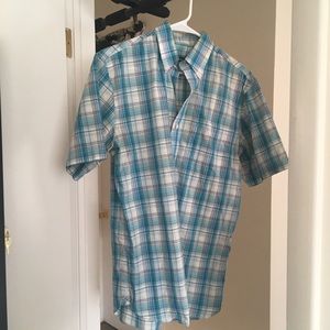 IZOD business casual plaid button down